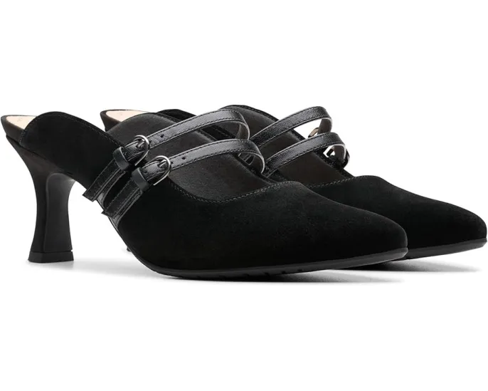 Сандалии Clarks Kataleyna Eve из замши на котячьем каблуке