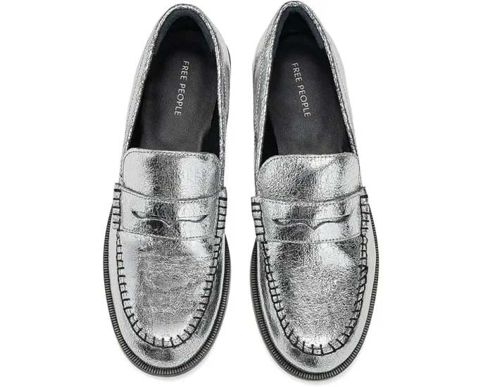 Лоферы Free People Blanket Stitch с контрастной строчкой и прорезиненной подошвой