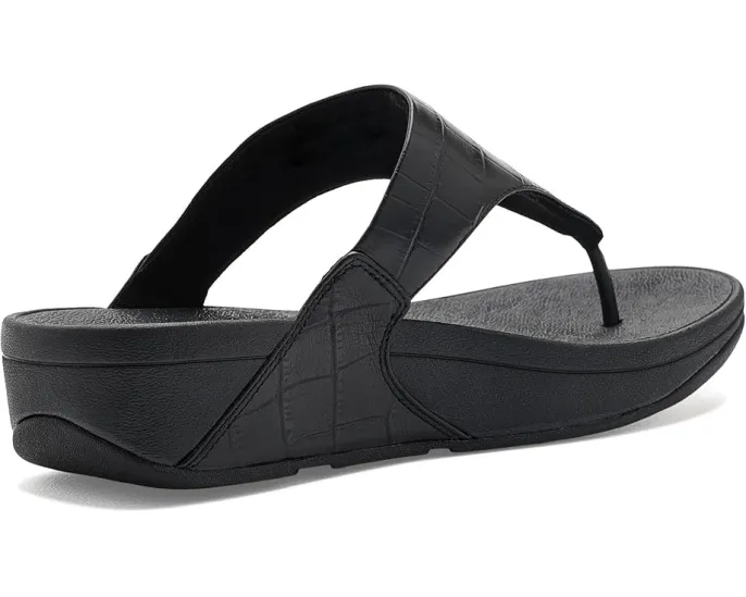 Сандалии Lulu Crocodile FitFlop с ремешком на перемычке