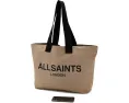 AllSaints Сумка Ali Canvas E/W Tote из переработанного хлопка с кожаными деталями