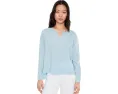 Organic Handkerchief Linen Split Neck Top