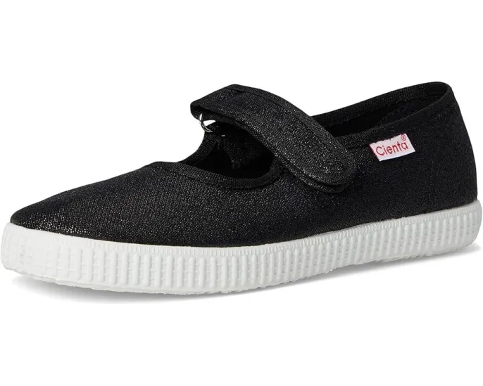 Детские туфельки Cienta Kids 56013 в стиле Мэри Джейн с блестками