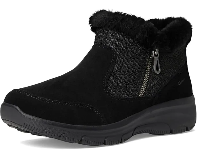 Ботильоны SKECHERS Easy Going Gentle Fall с замшевым верхом и вязаным свитером