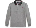Детская регби футболка Polo Ralph Lauren Kids с клетчатым воротником из хлопкового джерси