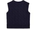 Жилет Polo Ralph Lauren Kids с арановой вязкой из хлопка для младенцев