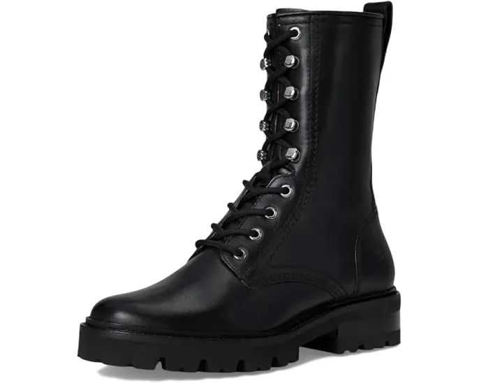 Ботинки Frye Olivia Combat на шнуровке с массивным каблуком 3.8 см