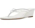 Босоножки-танкетки Clea Wedge Veronica Beard из кожи с перепончатым ремешком