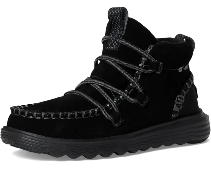 Ботинки Hey Dude Reyes Suede на шнурках с круглым носком