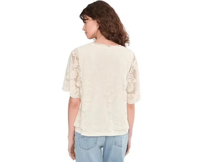 Топ Sanctuary Forever Lace с кружевными деталями и круглым вырезом