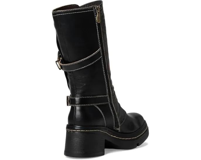 Высокие сапоги Coolvibes с вышивкой и каблуком 6 см