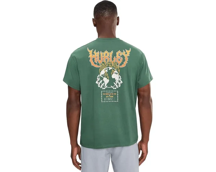 Футболка Hurley Fire с коротким рукавом из плотного хлопка