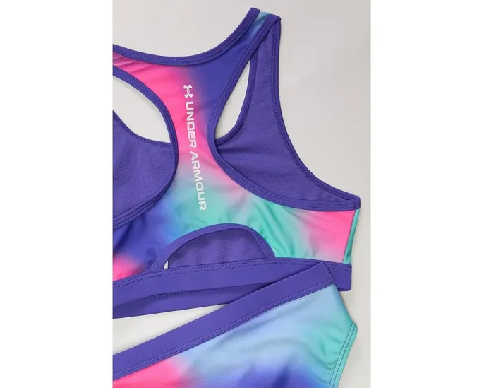 Детский купальный комплект Under Armour Polka Party Blur Racer с гороховым принтом