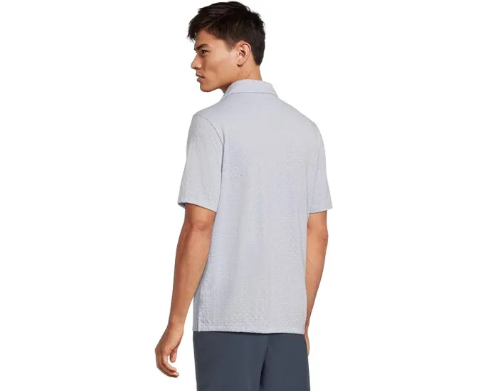 Джерси поло с V-образным вырезом и фактурной вязкой Johnston & Murphy