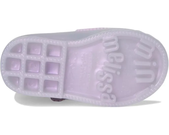 Балетки Hip Ballerina с аппликацией цветка и липучкой Mini Melissa