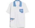 Детская рубашка поло Vineyard Vines Shark с принтом акулы