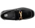Лоферы FitFlop F-Luma на скрытом клине с пряжкой из гладкой кожи