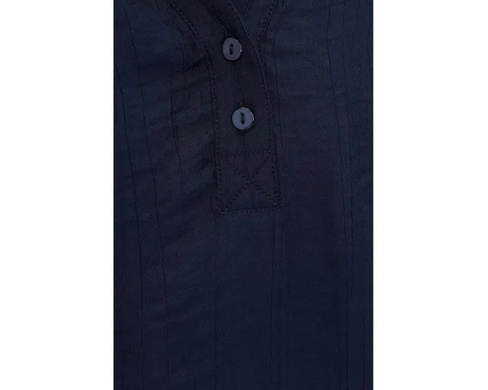 Блуза Liverpool Los Angeles с коротким рукавом и планкой на полпуговицы