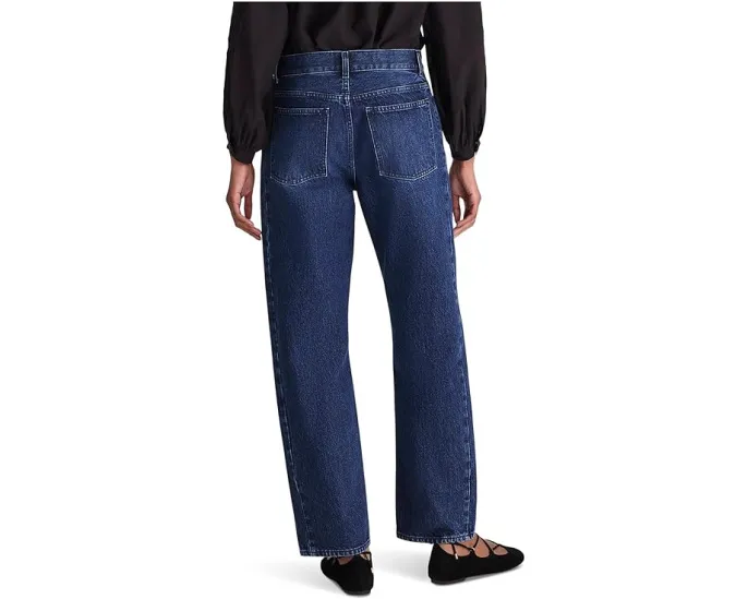 Джинсы Madewell Pieced Barrel с зауженным кроем и потертостями Mckinney Wash