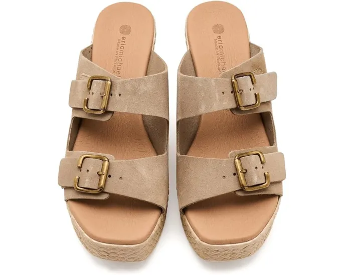 Босоножки Eric Michael Focus на танкетке с регулируемыми ремешками