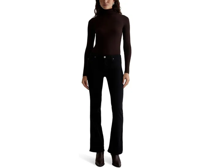 Джинсы AG Jeans Angel Low Rise Bootcut в цвете Super Black