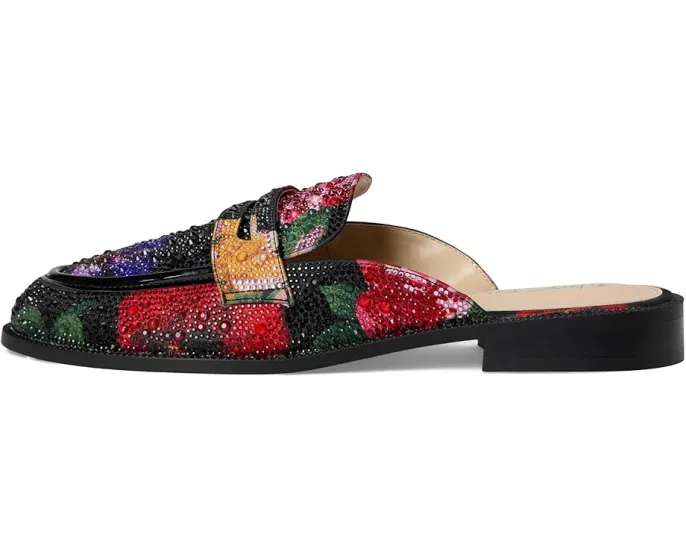 Мюли Blue by Betsey Johnson Liona с кристаллами и принтом под животное