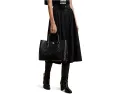 Сумка-сатчел Lauren Ralph Lauren Embossed Leather Large Marcy из тисненой кожи