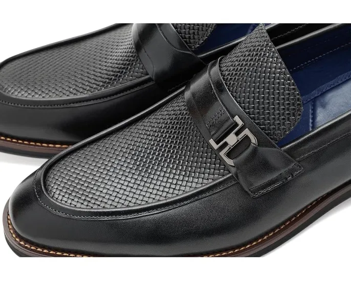 Лоферы Steve Madden Amboy из плетеной кожи с металлической пряжкой
