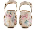 Босоножки Kalmiah на танкетке в стиле эспадрильи с цветочным декором от Dune London