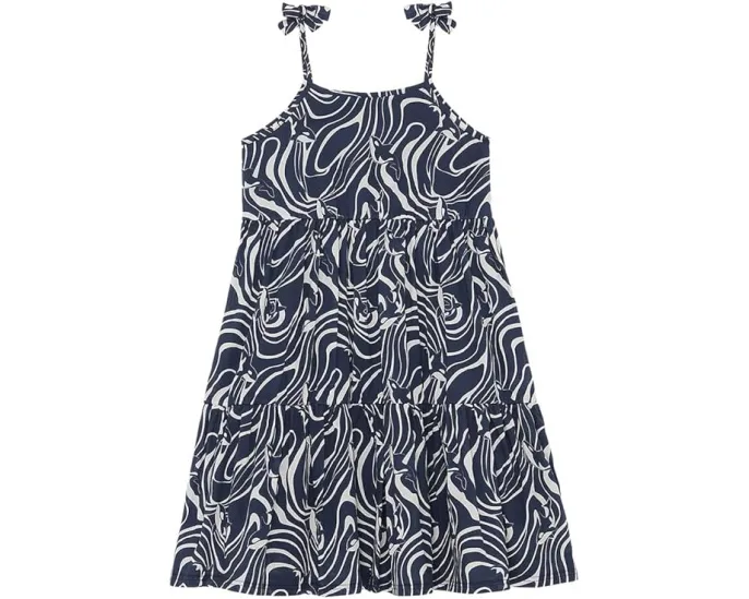 Летнее платье Gamy от Vilebrequin Kids с принтом и рюшами