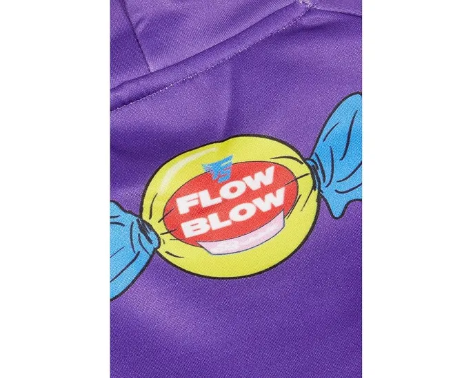 Толстовка FLOW SOCIETY с крупным принтом жевательной резинки и капюшоном