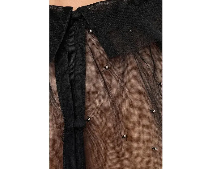 AllSaints Sez накидка из тюля с декоративными элементами