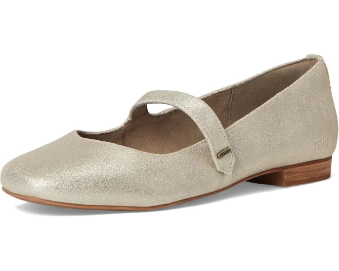 Туфли-лодочки TOMS Bianca из замши с квадратным носком и ремешком