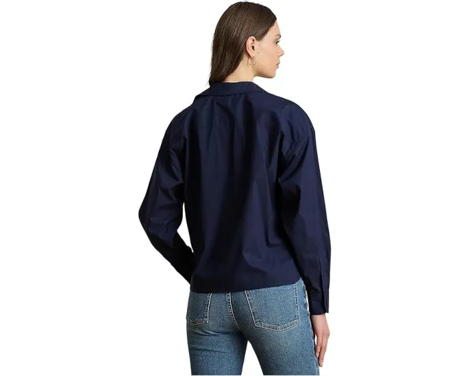 Рубашка из смесового хлопка с отделкой под пряжку Lauren Ralph Lauren
