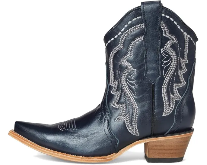 Ботинки Corral L6242 с вышивкой и каблуком кубин для легкого надевания