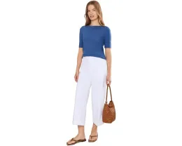 Футболка Lauren Ralph Lauren с лодочным вырезом и длинным рукавом и синяя
