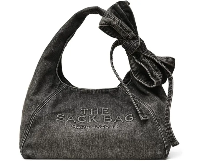 Сумка Marc Jacobs The Bow Denim Sack Bag с бантом из денима