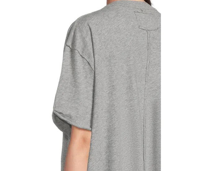 Футболка Free People Nina с V-образным вырезом оверсайз