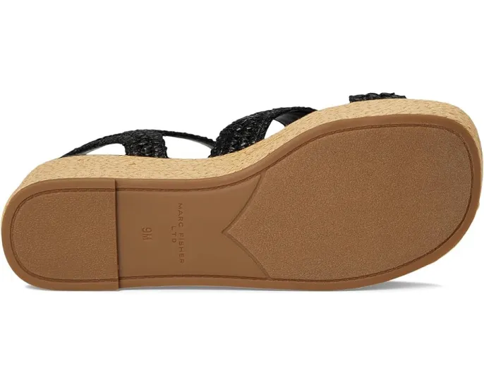 Женские босоножки Marc Fisher LTD Payley на высоком каблуке-танкетке с квадратным носком