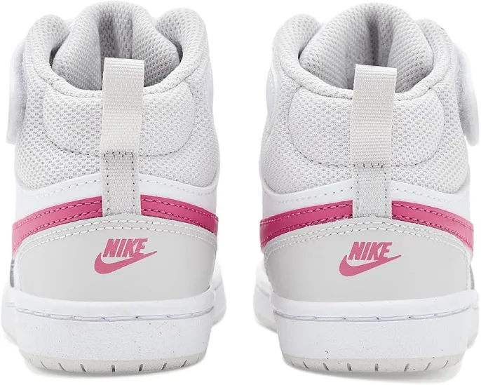 Кроссовки Nike Kids Court Borough Mid 2 для младших детей с застежкой на липучке