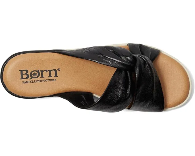 Сандалии Mya от Born с мягкой кожей и клиновидным каблуком