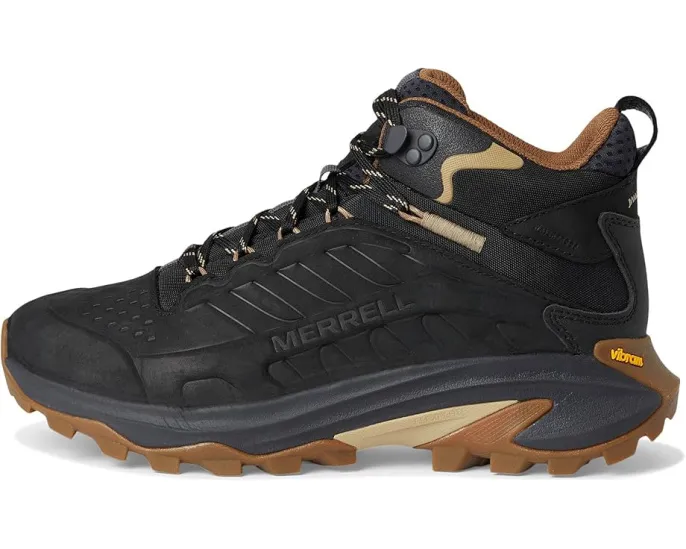 Ботинки Merrell Moab Speed 2 Leather Mid Waterproof с технологией FlexPlate и подошвой Vibram