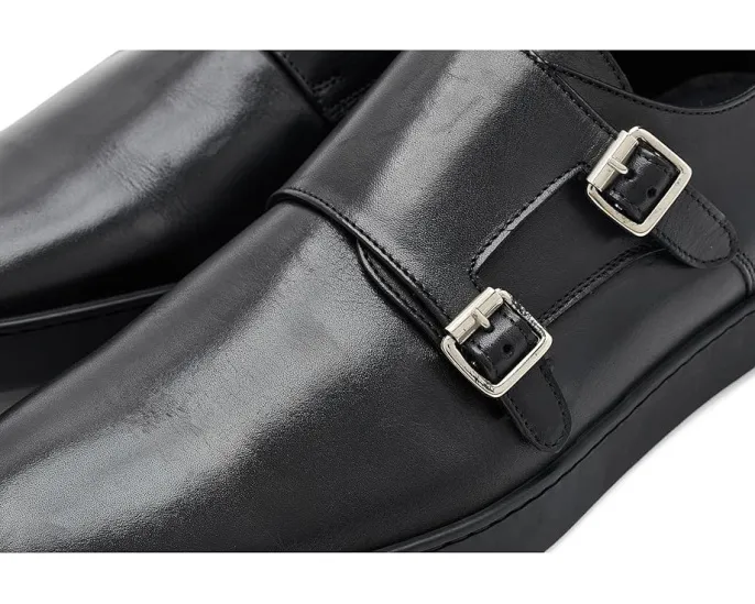 Туфли-монки Palestro от Bruno Magli из итальянской кожи с прострочкой