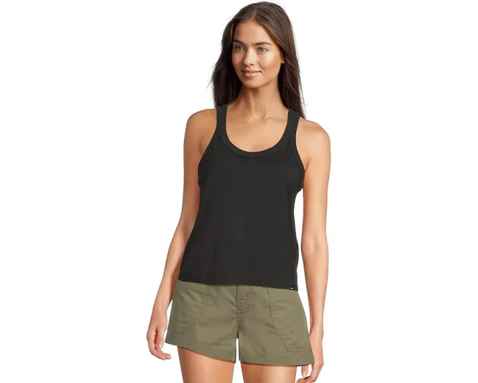 Prana Топ Cozy Up Scoop с круглым вырезом и риббингом из конопли