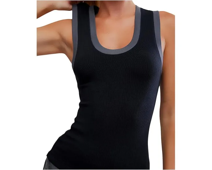 Майка Longer Days Tank от Free People с ребристой структурой
