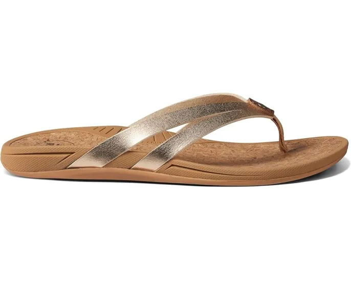 Шлепанцы Reef Pacific Joy из веганской кожи с двойным ремешком