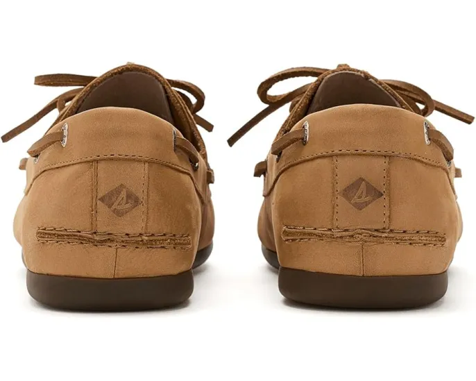 Кроссовки Sperry Slimboat из темно-коричневой кожи с 360° шнуровкой