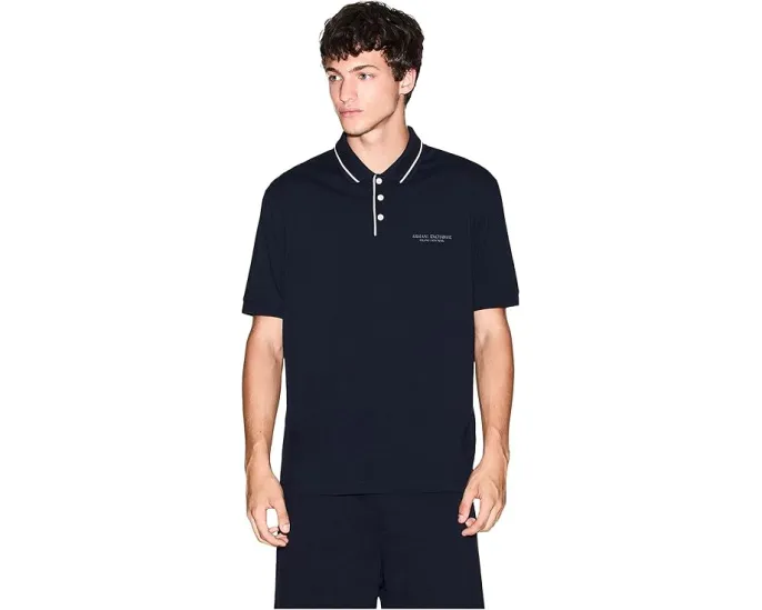 Поло Milano New York Logo с контрастным принтом Armani Exchange