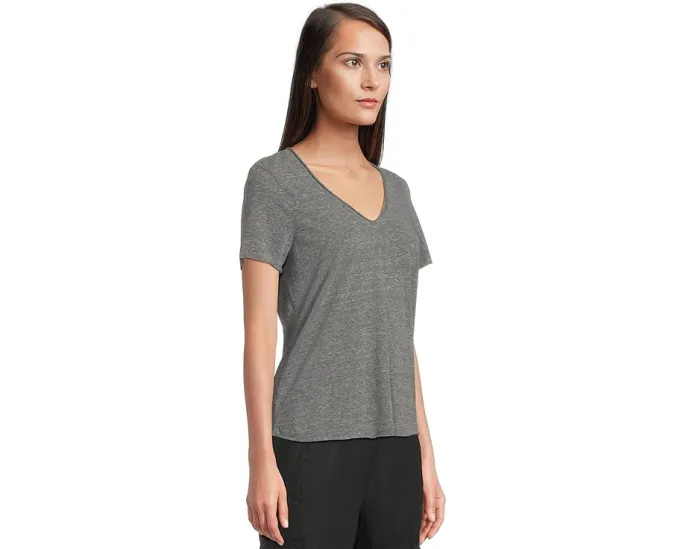 Футболка Michael Stars Vera Tee с V-образным вырезом и коротким рукавом