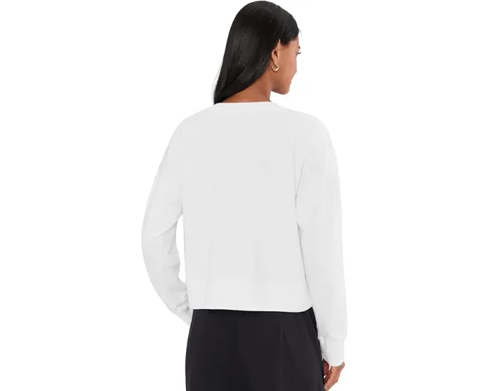 Кроп-свитшот Eileen Fisher из окрашенного в готовом виде велюра
