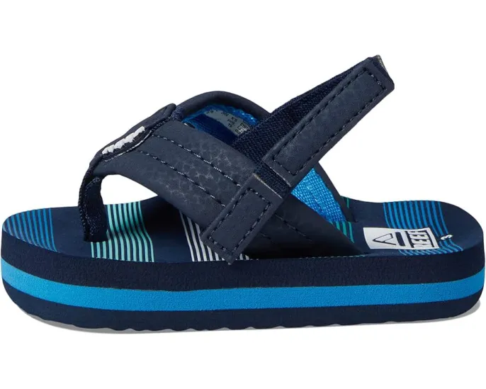 Детские сандалии Reef Little Ahi с мягкой стелькой и ремешком на пятке